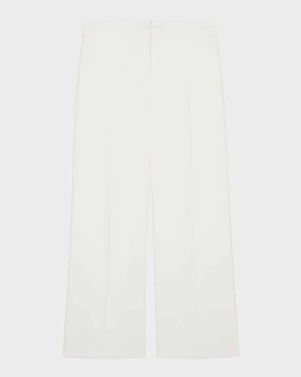 Plus Size Riccor Straight-Leg Cady Trousers